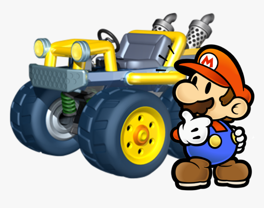 Paper Mario Mariokart, HD Png Download
