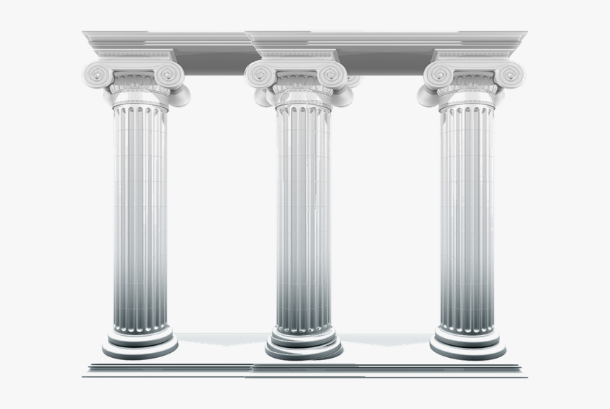 Picture Black And White Library Pillars Vector Greek - 3 Pillars, HD Png Download