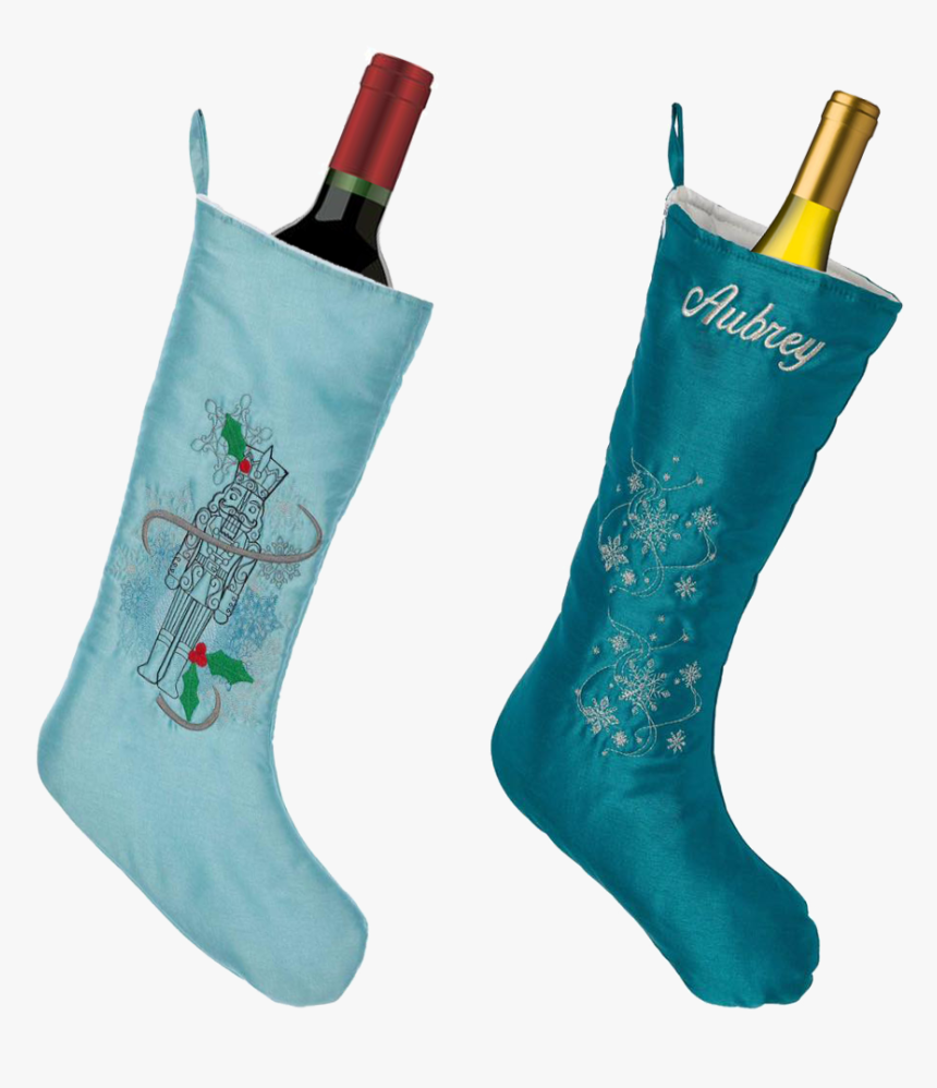 Embroider Buddy Stockings Make Great Wine Sleeves - Christmas Stocking, HD Png Download