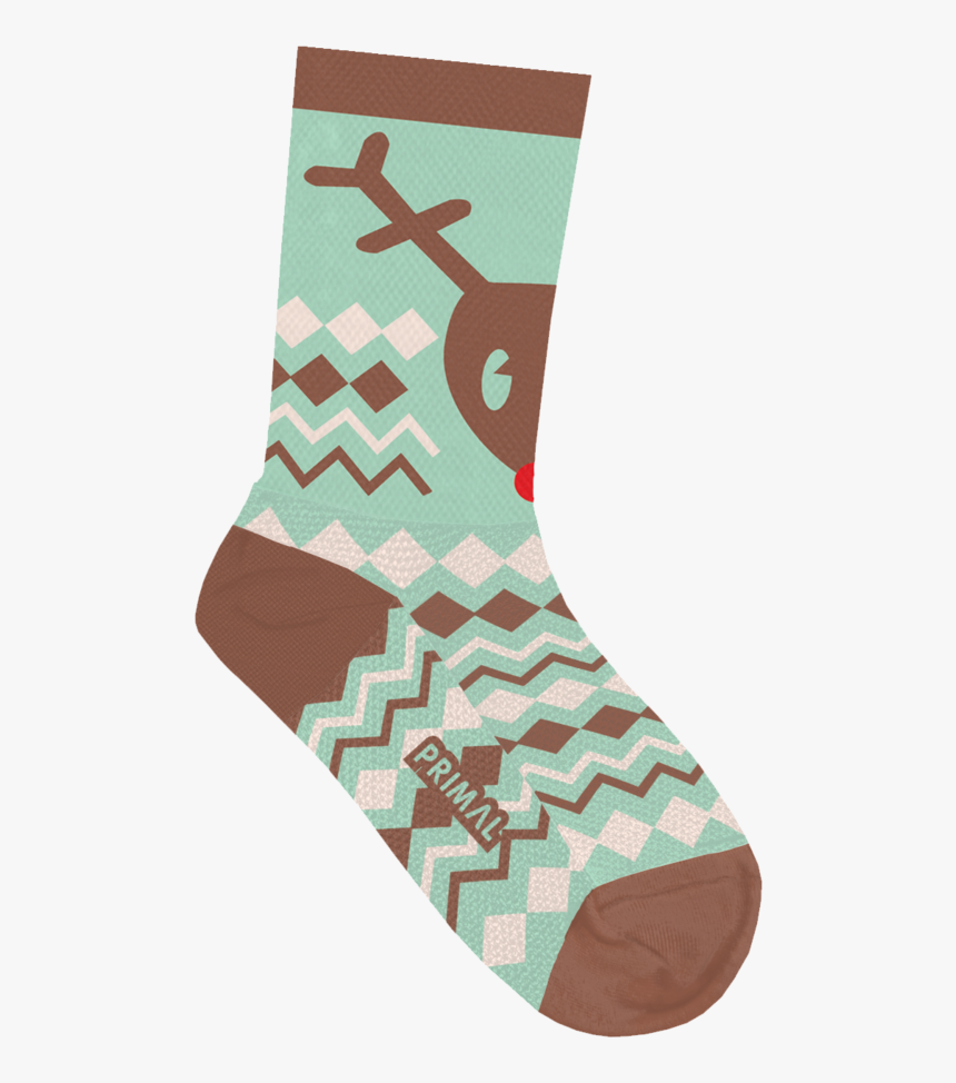 Reindeer Socks - Sock, HD Png Download