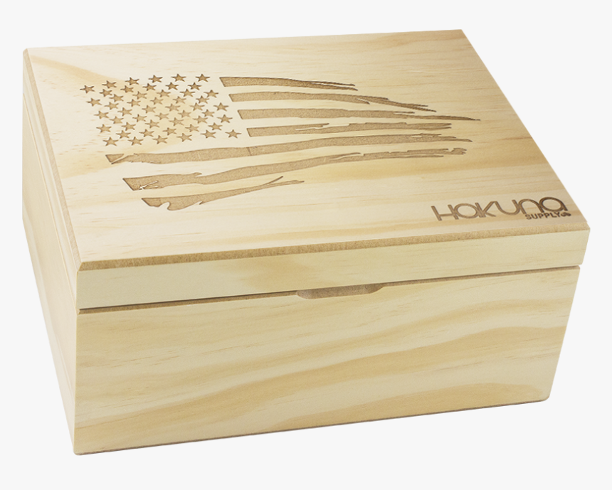 Natural Pine Stash Box - Box, HD Png Download