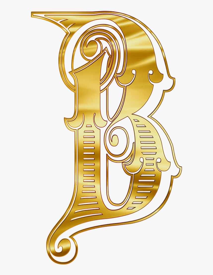 Cyrillic Capital Letter V - Gold 3d Letter Png, Transparent Png