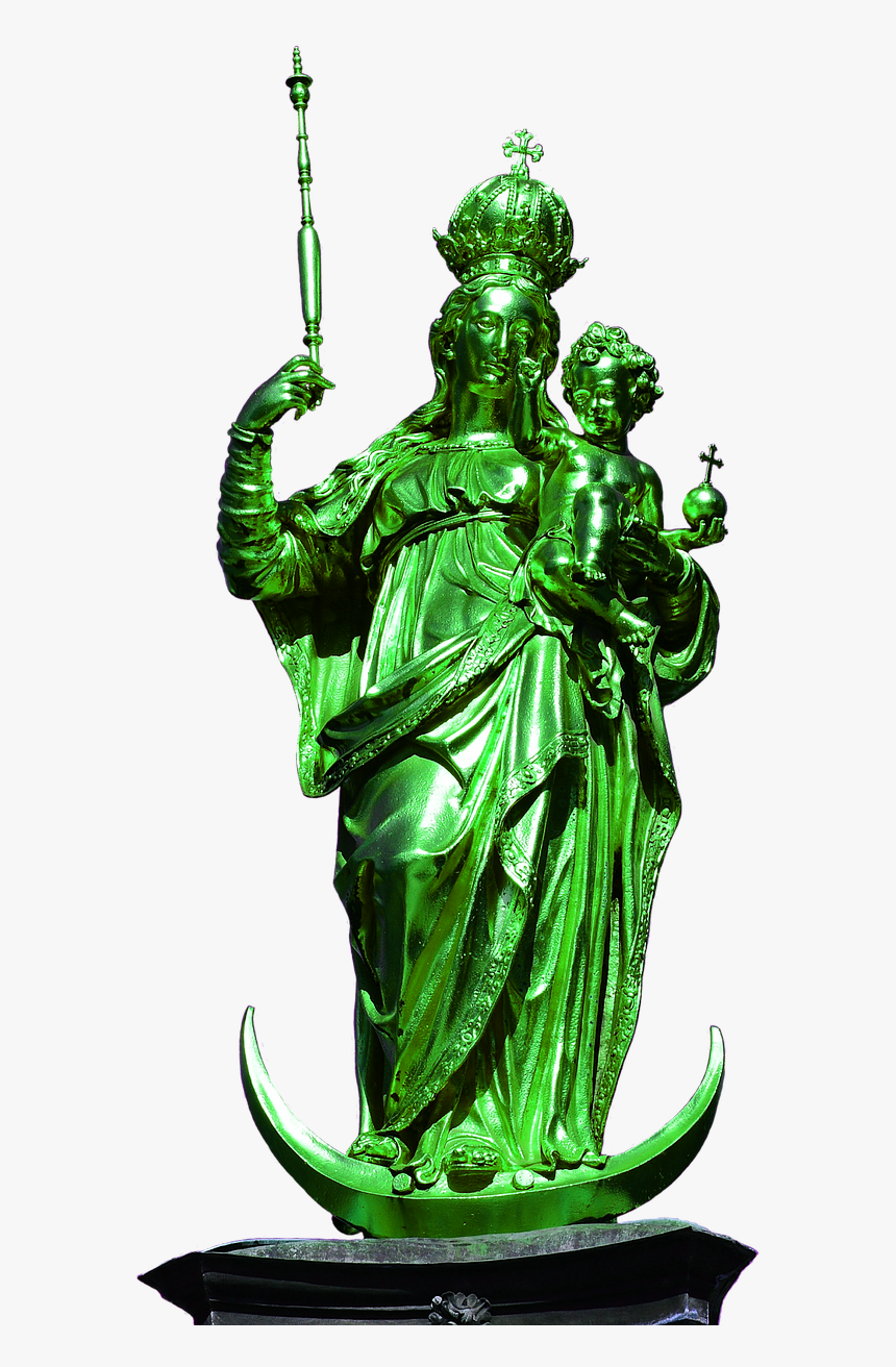 Munich Marienplatz Virgin Mary Free Photo - Mary, HD Png Download