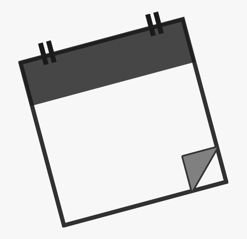 Square,angle,light - Blank Calendar Clipart, HD Png Download