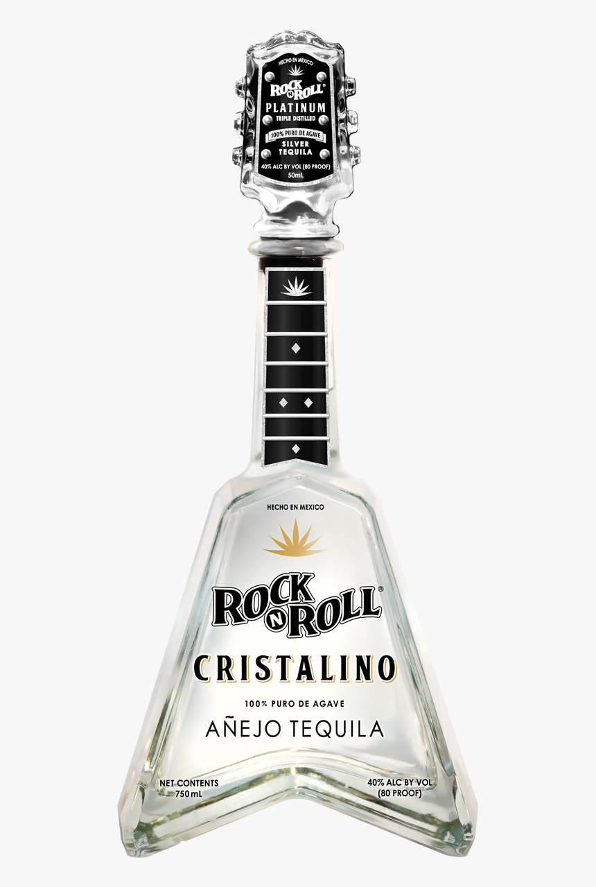 Rock N Roll Tequila Cristalino Añejo - Rock & Roll Tequila Cristalino, HD Png Download