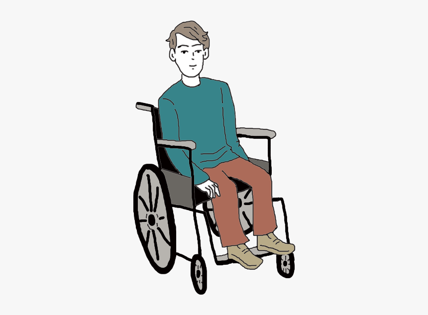 Wheelchair Dream Meanig - Person Sitting On Wheelchair, HD Png Download