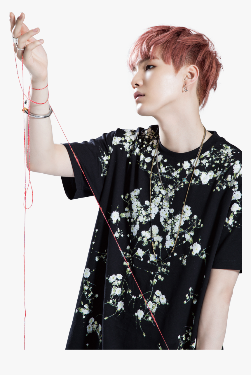 Yoongi And Cherry Blossom , Png Download - Bts Min Yoongi Png, Transparent Png