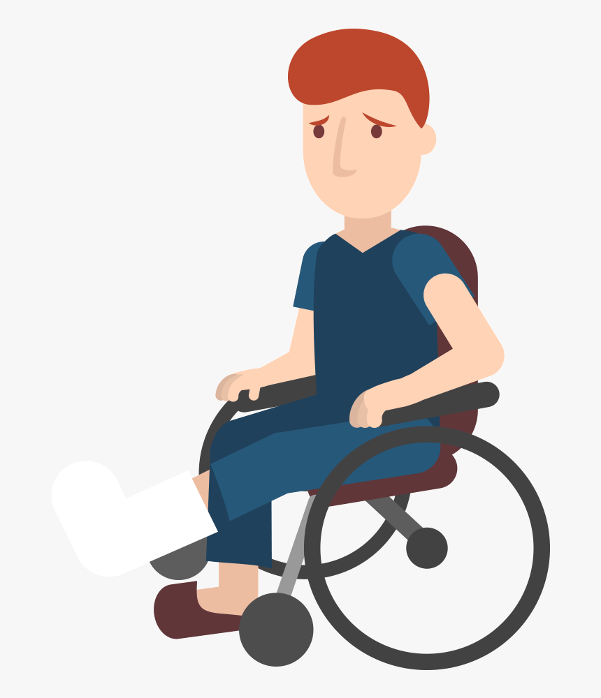Travel Insurance Wheelchair Service - Man On Wheelchair No Background, HD Png Download