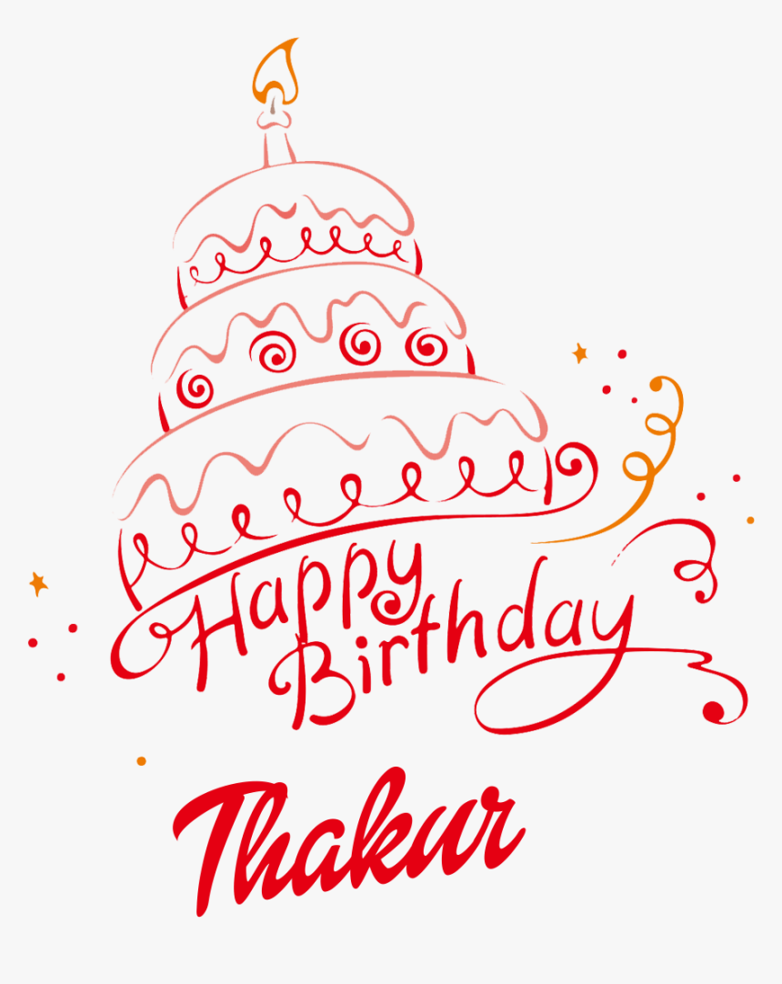 Thakur Happy Birthday Vector Cake Name Png - Happy Birthday Rashid Cake, Transparent Png