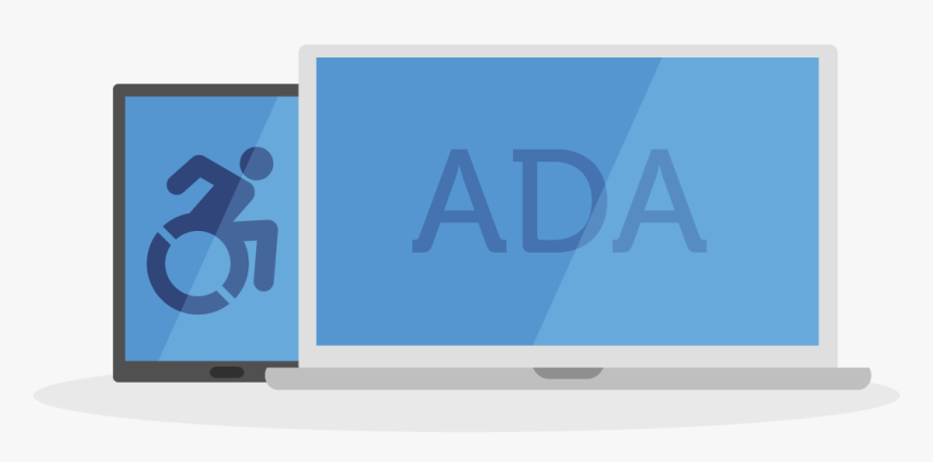 A Laptop With Ada On The Screen And A Tablet With The - Led-backlit Lcd Display, HD Png Download