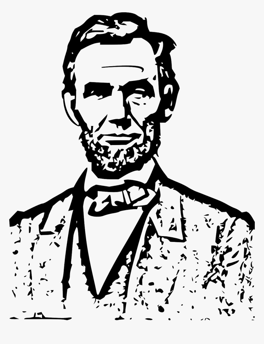 Abraham Lincoln Png - Abraham Lincoln Line Art, Transparent Png