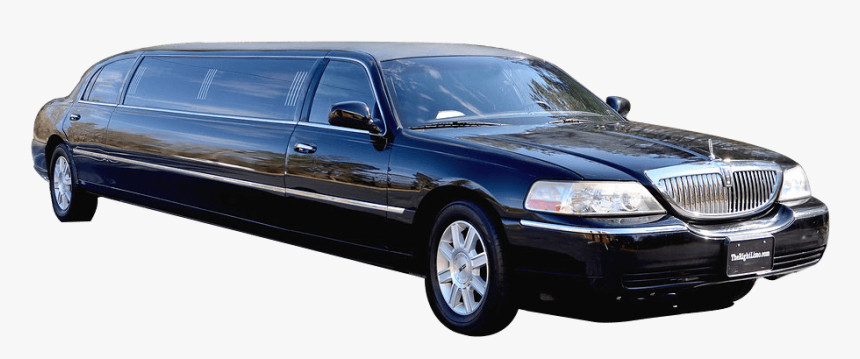 Black Lincoln Town Car Stock Photo - Limousine, HD Png Download
