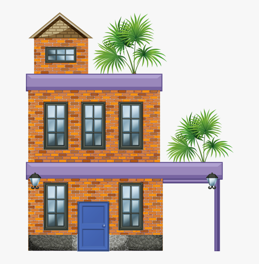 Home Clipart Apartment - Predio Pegando Fogo Desenho, HD Png Download