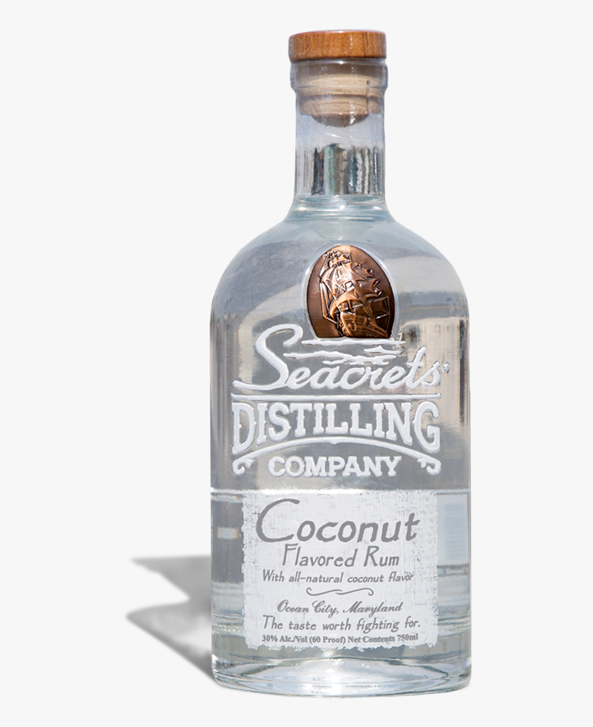 Coconut Flavored Rum In Bottle - Seacrets Coconut Rum, HD Png Download