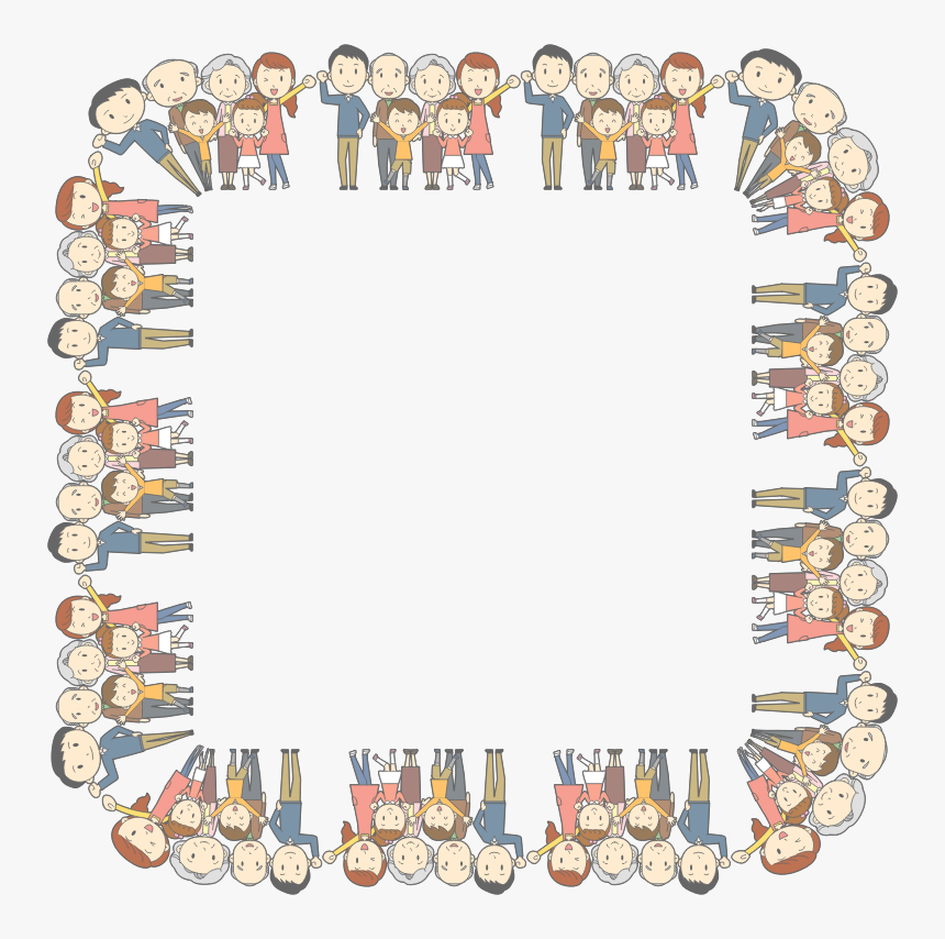 Multigenerational Family Square Frame - Portable Network Graphics, HD Png Download