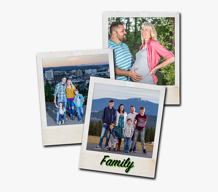 Family Photos Polaro - Picture Frame, HD Png Download