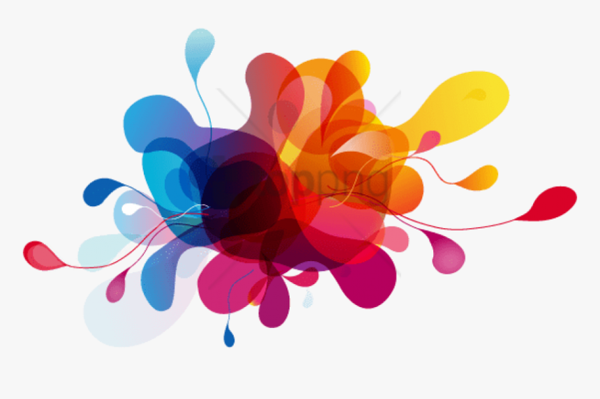 Splash Image With Transparent - Gotas De Colores Png, Png Download