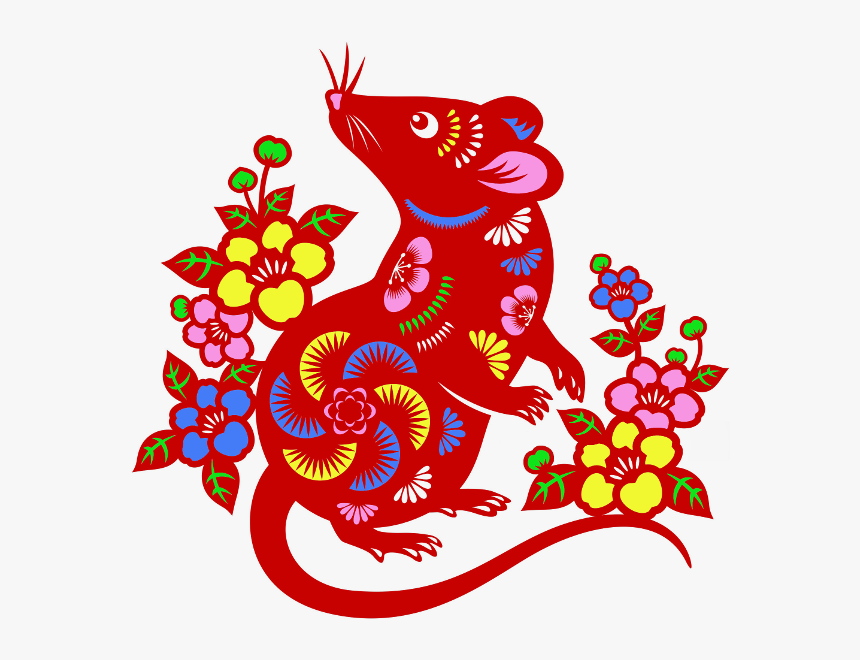 Year Of The Rat Vector Free, HD Png Download