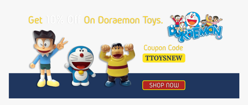 Doraemon Toys Offer Slider - Cartoon, HD Png Download