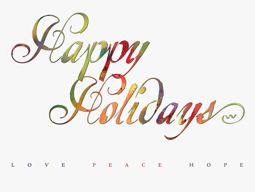 Transparent Happy Holidays Clipart - Calligraphy, HD Png Download