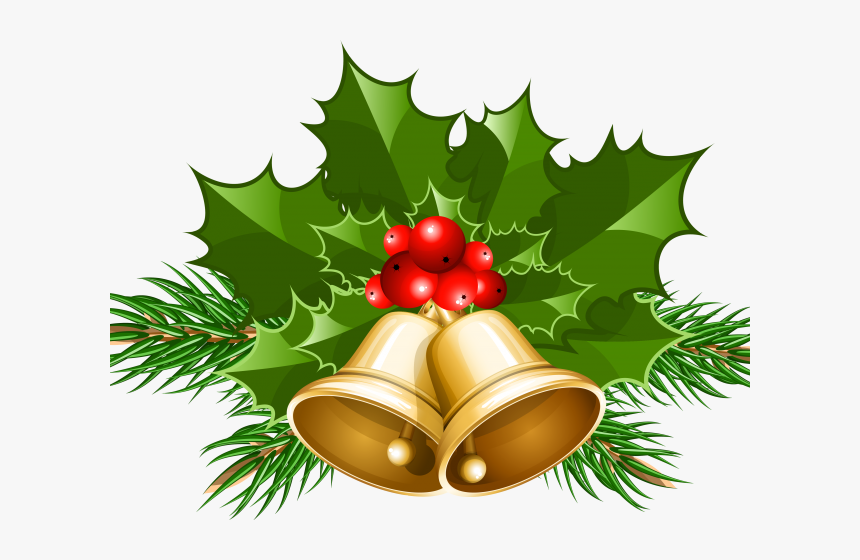 Clipart Fish Christmas - Christmas Bells Clipart Png, Transparent Png