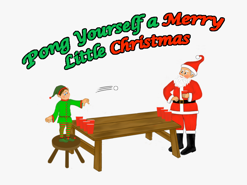 Pong Yourself A Merry Little Christmas - Merry Christmas Ping Pong, HD Png Download