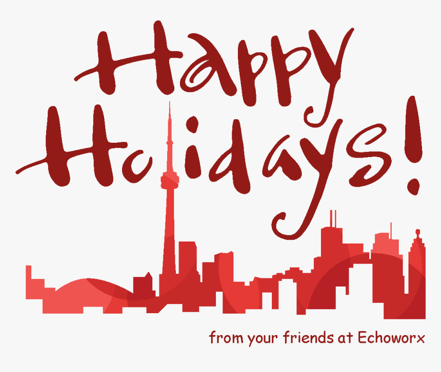 Happy Holidays From All Of Us @echoworx - Calligraphy, HD Png Download