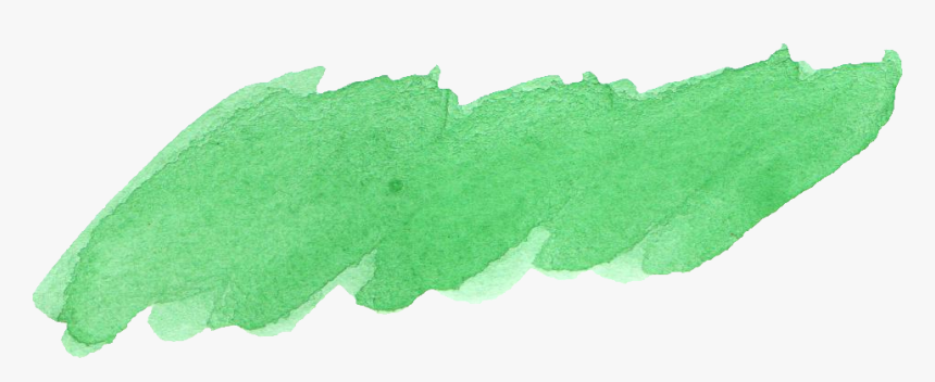 Green Watercolor Paint Png, Transparent Png