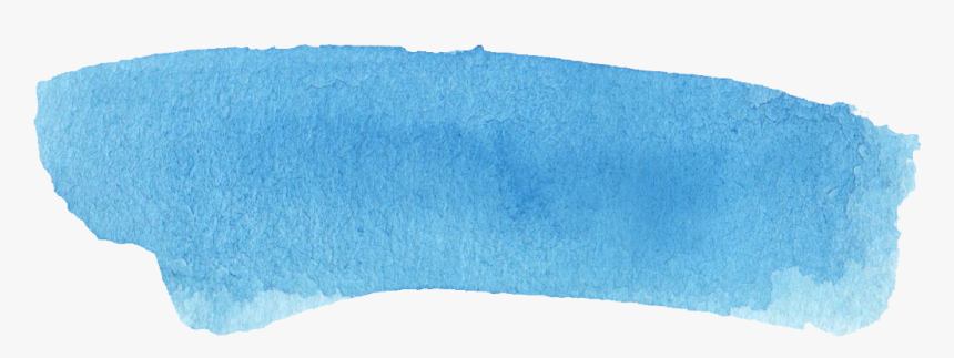 Blue Brush Stroke Watercolour, HD Png Download