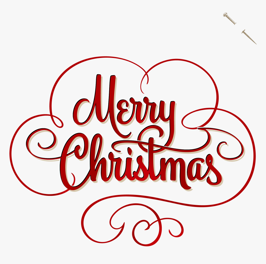 Christmas Calligraphy Lettering Clip Art, HD Png Download