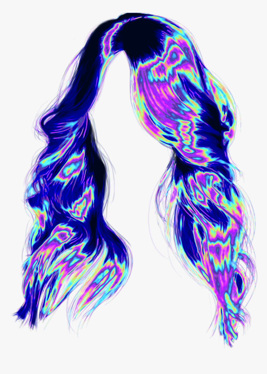 Holo Holographic Vaporwave Aesthetic Tumblr Png Lace Wig