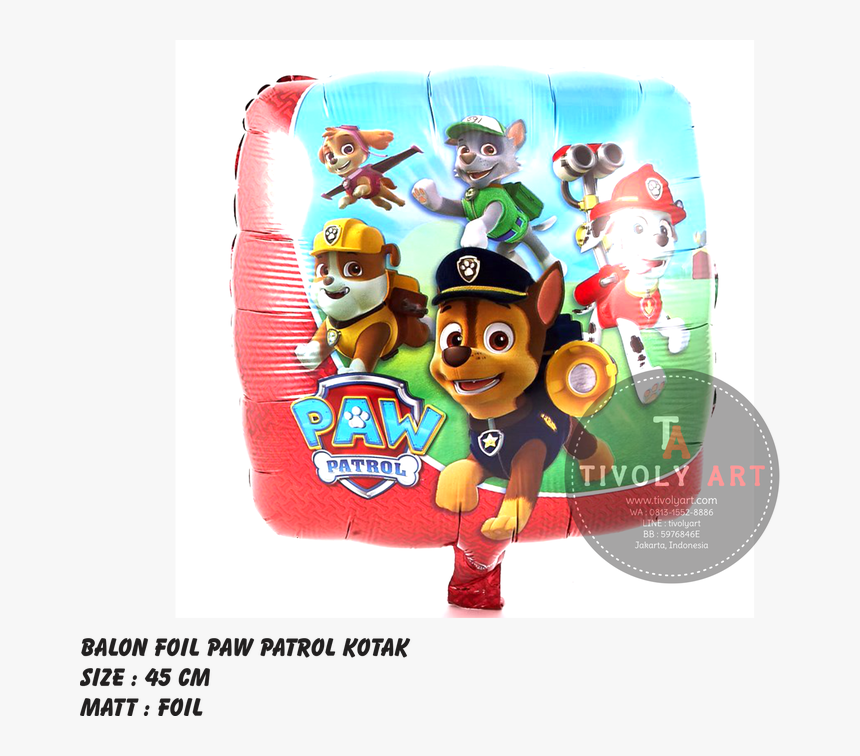 Шар Фольгированный Щенячий Патруль, HD Png Download
