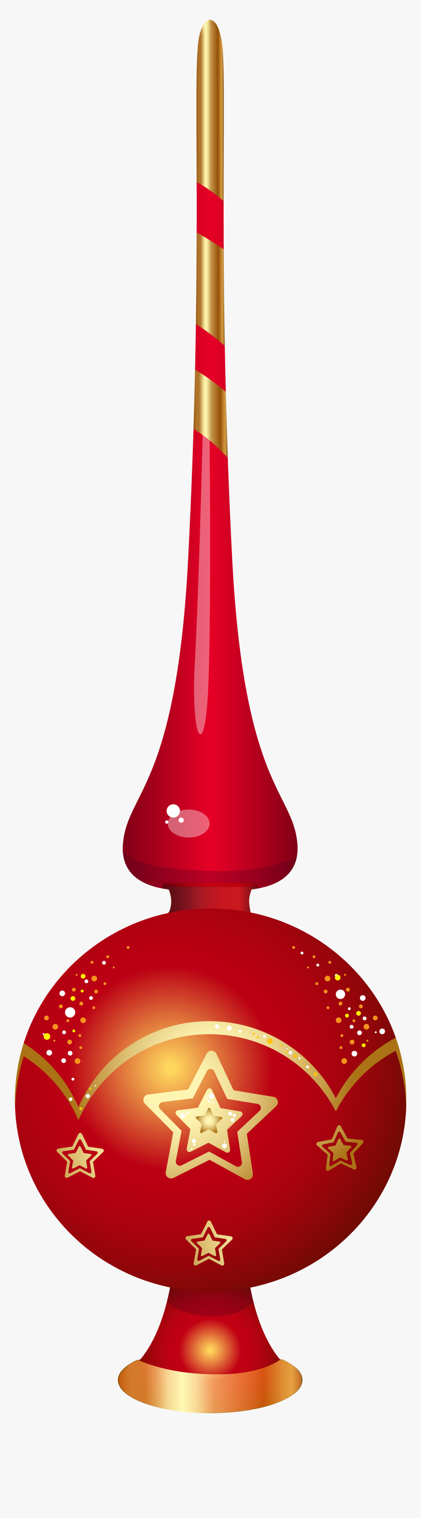 Top Clipart Red - Christmas Tree Top Png, Transparent Png