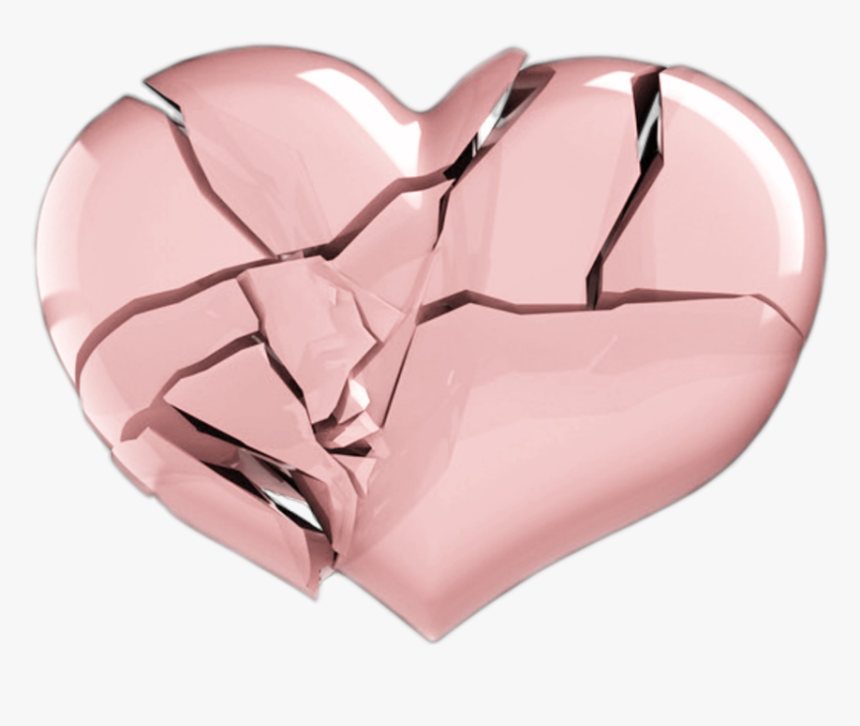 #broken #roto #destrozado #heart #corazon #pale #palido - Corazon En Pedazos Blanco, HD Png Download