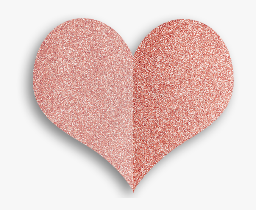 #love #heart #rosegold #pink #colorsplash #glitter - Heart, HD Png Download