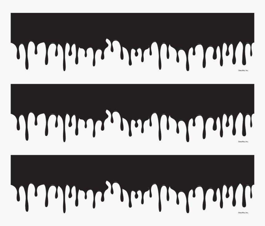 Photocake Edible Cake Banding - Black And White Slime, HD Png Download