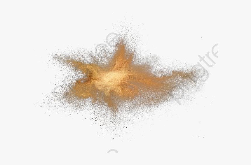 Sand Png Dust Flying Golden Clipart Transparent - Maple Leaf, Png Download
