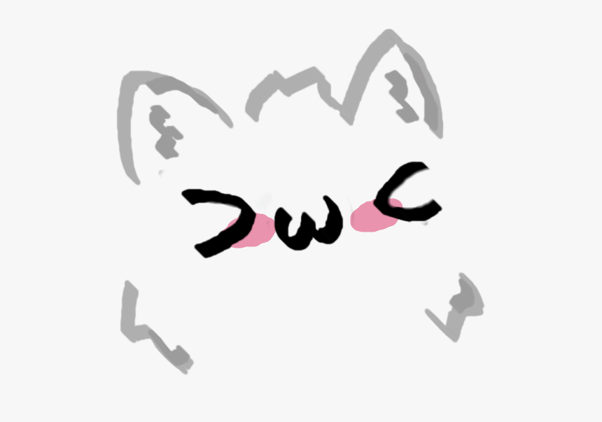 Cat Face Anime Png, Transparent Png