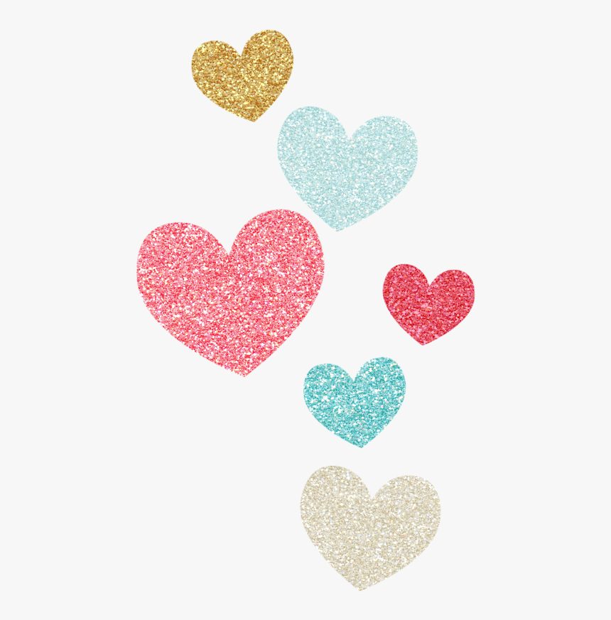 Fondos De Corazones Con Glitter, HD Png Download