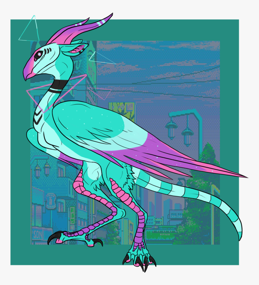 Birds Transparent Vaporwave - Illustration, HD Png Download