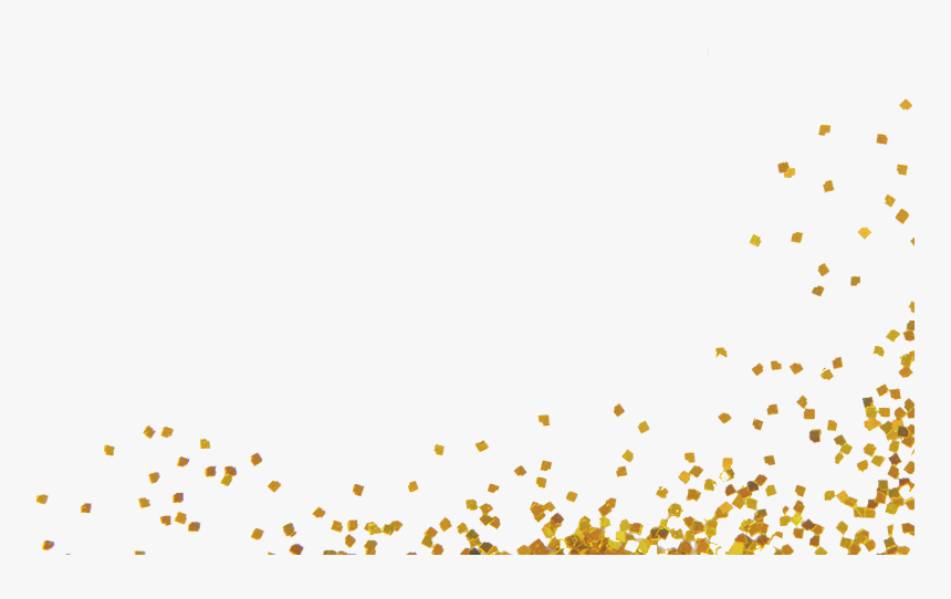 Gold Lights Png - Glitter Confetti Png Transparent, Png Download