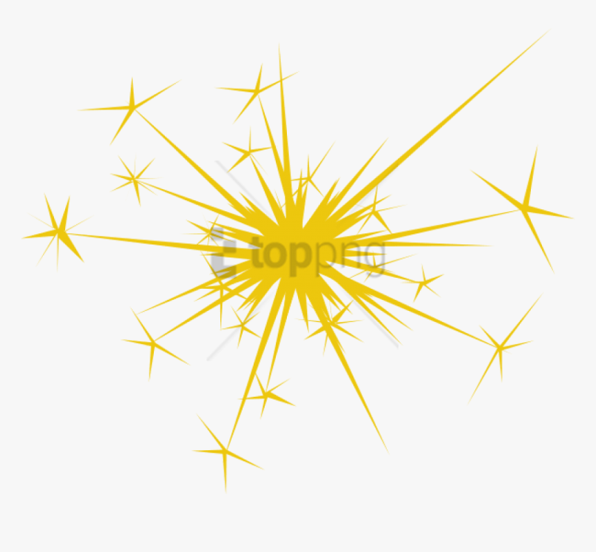 Fireworks Png Gold Image With Transparent Background - Sparkle Clip Art, Png Download