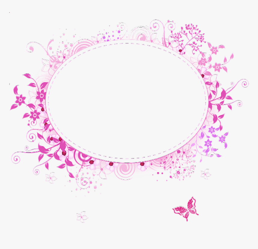 Pink Round Frame Png - Round Pink Transparent Frame, Png Download