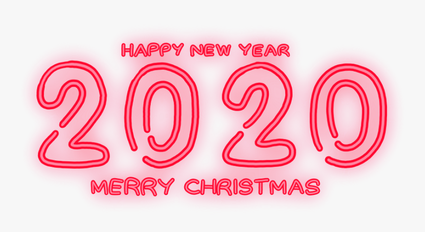 #christmas #2020 #neon #red #newyear #merychristmas - Carmine, HD Png Download