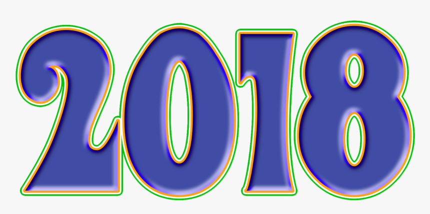 Happy New Year 2018 Images Download - Graphic Design, HD Png Download
