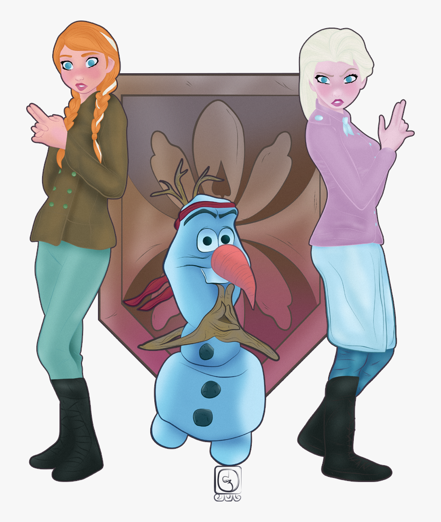 Elsa And Anna Alternate Art, HD Png Download