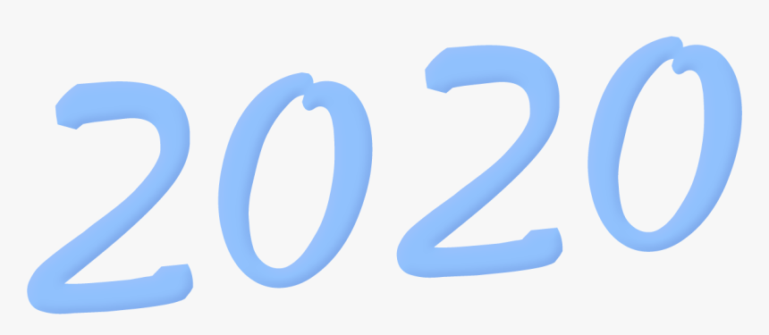2020, Картинка Без Фона, Png-24, Цвет Голубой, Ширина - Png Transparent Background 2020 Png, Png Download