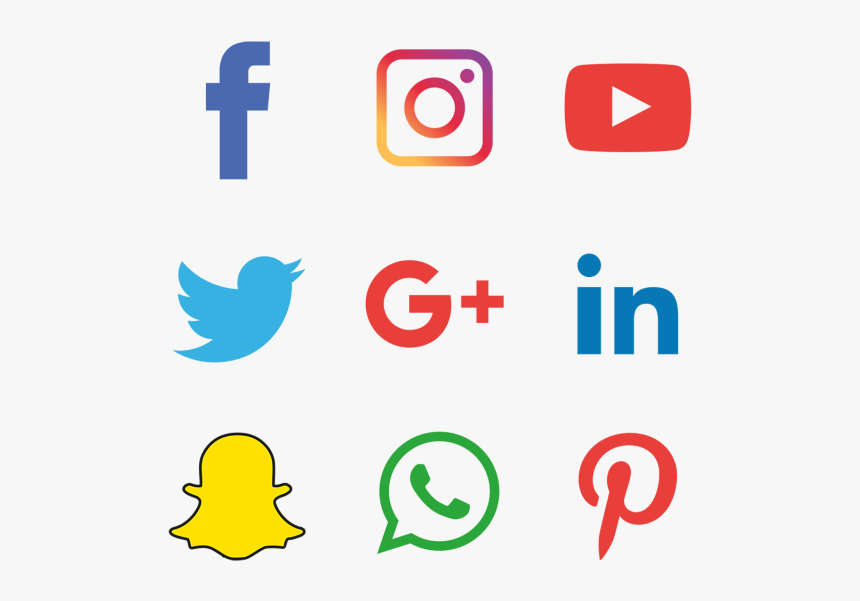 Social Media Logos Vector Png, Transparent Png