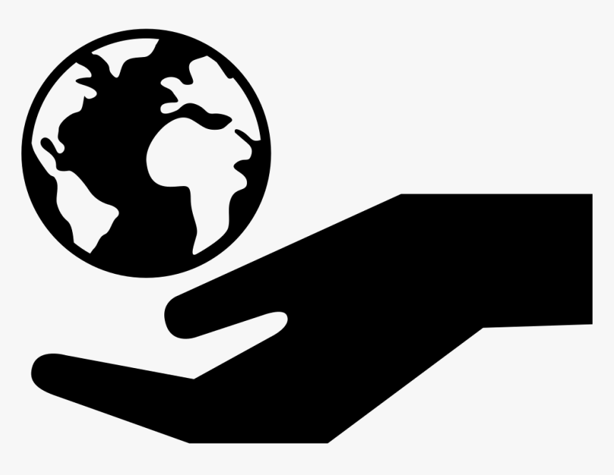 Clip Art Freeuse Stock World On A Hand Svg Png Icon - Save The World Logo Png, Transparent Png