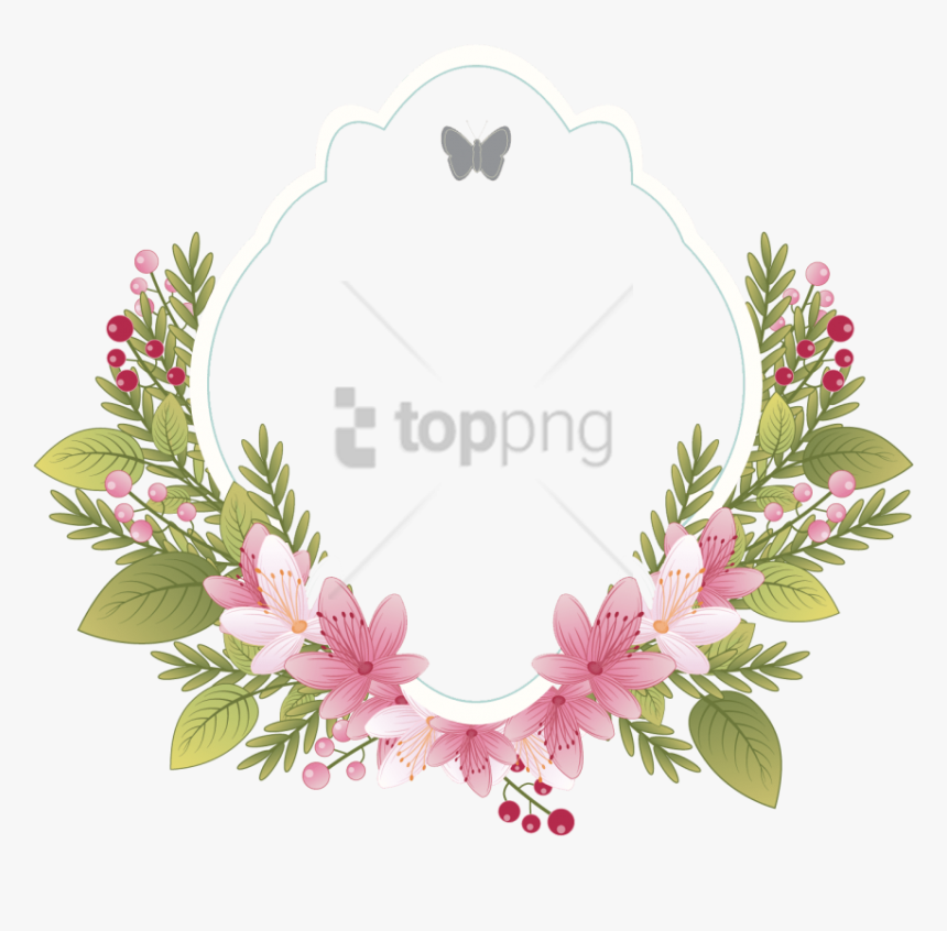Free Png Frame Vintage Flower Png Image With Transparent - Vintage Floral Frame Png, Png Download